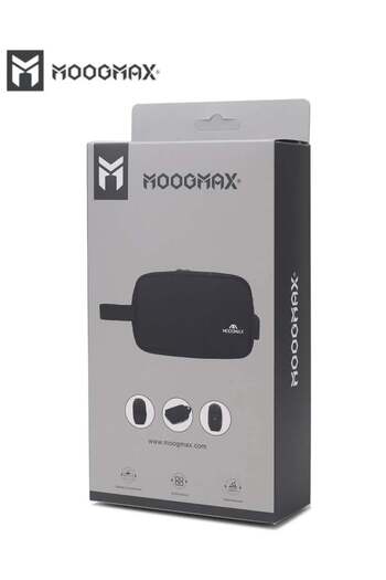 MOOGMAX حقيبة يد متعددة الأغراض مع منفذ USB - أسود