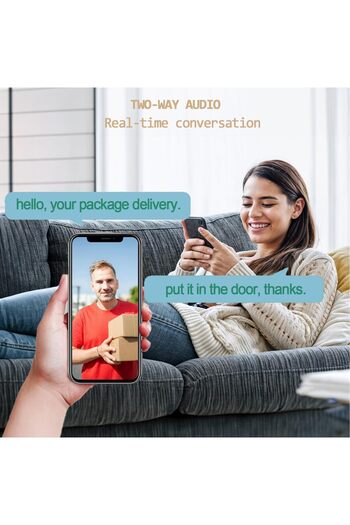 SUKILO Dual Lens WiFi Security Camera 1080P – Wireless 2.4GHz PTZ Cam with 360° View, 2-Way Audio