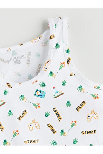 LC Waikiki LCW Kids Bisiklet Yaka Erkek Çocuk Atlet 2'li (W5)