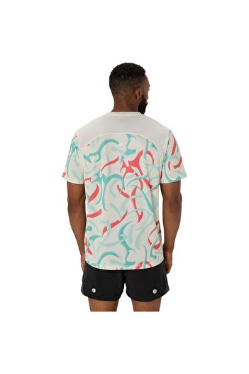 Asics ,road All Over Print Ss Top Erkek Tişört