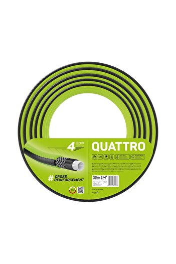 Cellfast QUATTRO 4-layer garden hose, 3 4 , Reinforced, 25m, UV protection