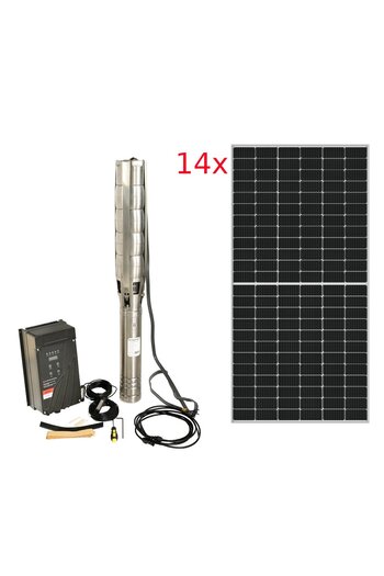 Progarden Pachet Aqua SOLAR 4053 pompa submersibila, 3", solar, 3000W/300V, MPPT, 660L/min, 45m