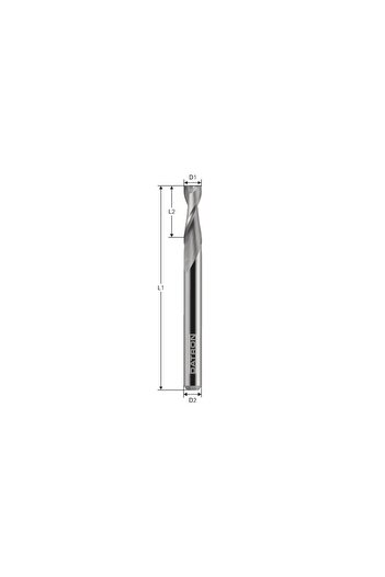 Datron 2-flute milling cutter, 0068625, 2.5x8.0x3.175mm