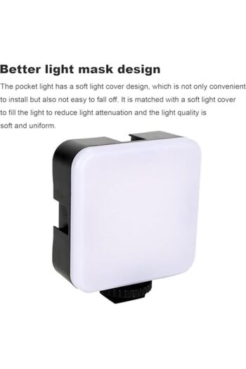 SUKILO LED Fill Light, 3 Lighting Modes, Rechargeable Selfie Light with Adjustable Mount, High Brigh