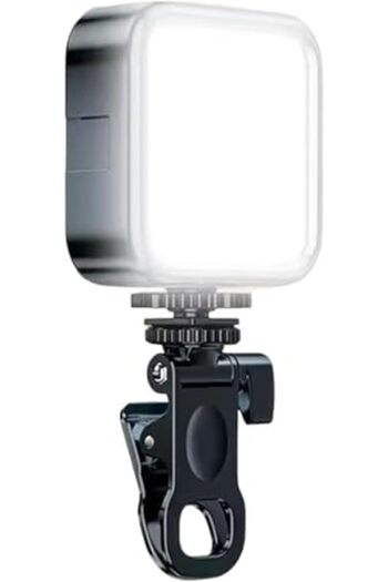 SUKILO LED Fill Light, 3 Lighting Modes, Rechargeable Selfie Light with Adjustable Mount, High Brigh