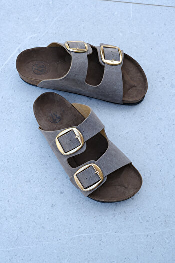 Munshoes Carmen Double Strap Buckle Women's Slippers
