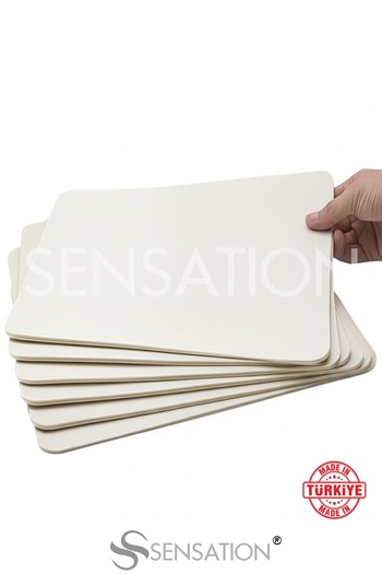 Sensation 6 Pieces of Gray Felt American Service Home Decor, Indoor Dining Accessory