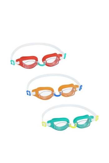 BESTWAY Colored Swimming Goggles - One Piece, Random Choice, Shock-Resistant Lenses – Model 26-210