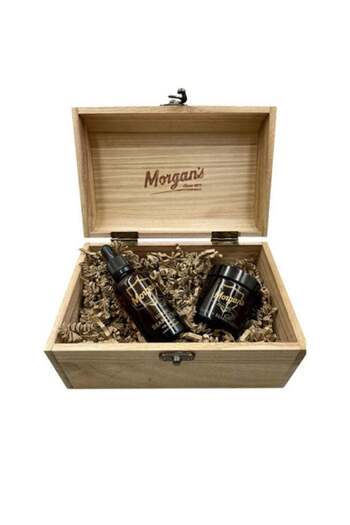 Morgan's Pomade Morgan's Wooden Luxury Beard Chest Beard Care Set