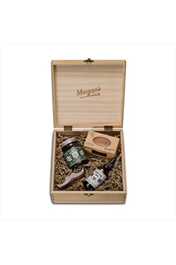 Morgan's Pomade Morgan's Wooden Brazilian Orange Box Gift Set