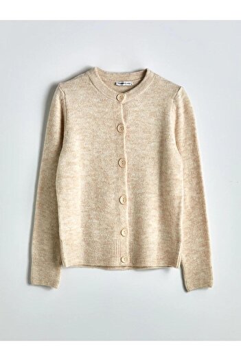 LC Waikiki Lcwaikiki Classic Crew Neck Women's Knitwear Cardigan (W5)
