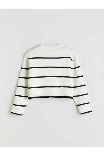 LC Waikiki LCW Kids Bisiklet Yaka Kız Çocuk Triko Hırka (W5)