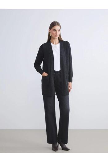 LC Waikiki Lcwaikiki Classic Shawl Collar Women's Knitwear Cardigan (W5)