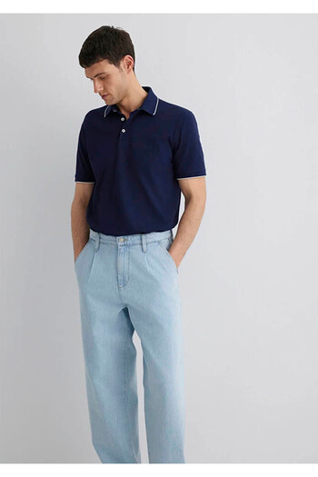 Mavi Regular Fit Navy Blue Men's Polo Neck T-Shirt M0611902-84371