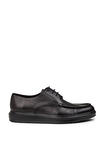Deery Men's Genuine Leather Black Casual Shoes