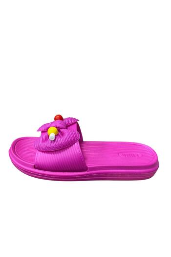 ALAABO Women's Flat Sole Bow Beaded Eva Slippers