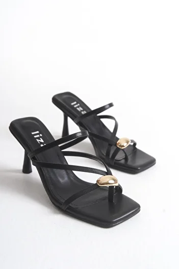 Liza Shoes Megan women's thumb buckle heeled slippers a012- k650