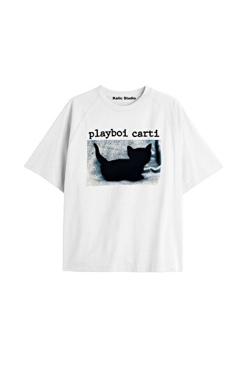 Kalic Studio λευκό unisex μπλουζάκι playboi carti