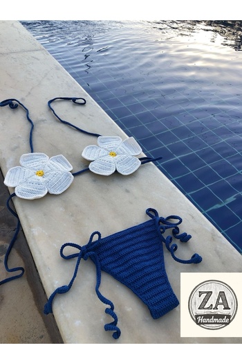 ZAHandmade Σετ μπικίνι πλεκτό στο χέρι