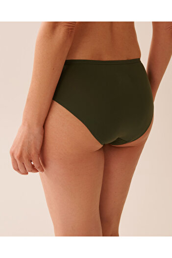 La Vie en Rose Microfiber and Lace Sleek Back Bikini Panty