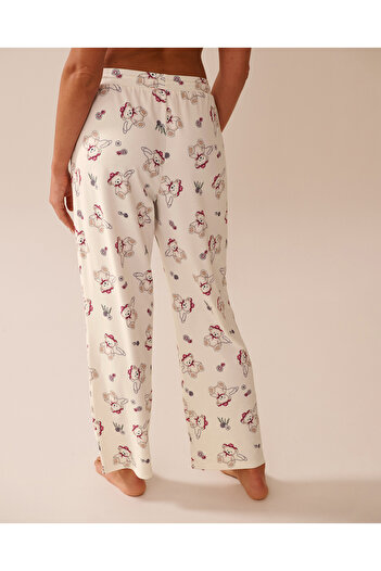 La Vie en Rose Cowboy Teddy Bear Print Super Soft Pajama Pants
