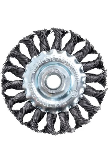 richmann Steel Wire Brush, Circular, Twisted, M14, 100 mm,