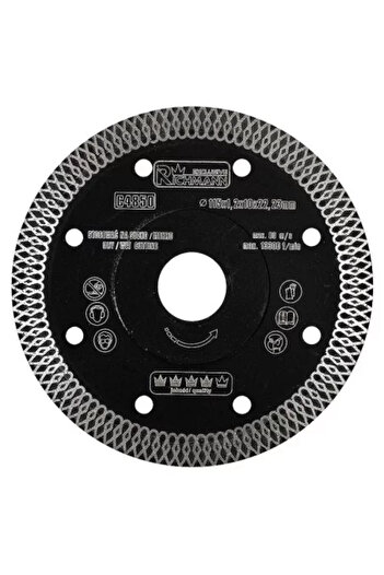 richmann exclusive Diamond Blade Turbo Thin, Ceramic Tiles, Wet and Dry Cutting, 115 mm/22.23 mm, Richmann Exclusive