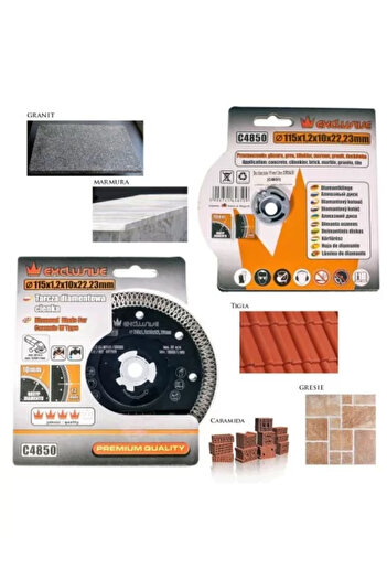 richmann exclusive Diamond Blade Turbo Thin, Ceramic Tiles, Wet and Dry Cutting, 115 mm/22.23 mm, Richmann Exclusive