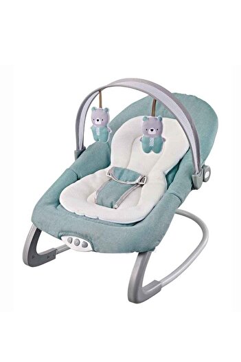 Mini Baby Factory Price Baby Bouncer With Removable Toys, Soothing Music and Vibrations - Mint