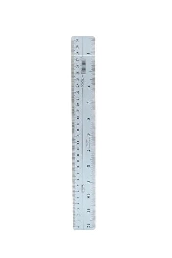Roco 12" (30 cm) Flexible Plastic Ruler – Blue