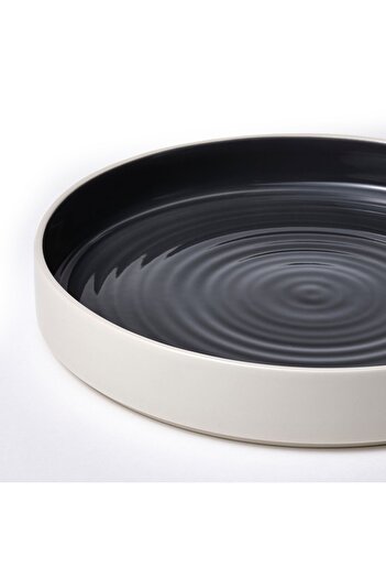 IKEA OMBONAD Serving Plate, Dark Gray, 29 cm
