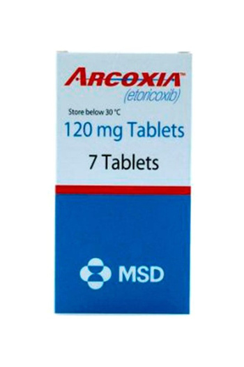 ARCOXIA Treat Moderate Pain Associated with Dental Surgery - 120 Mg - 7 Tablets