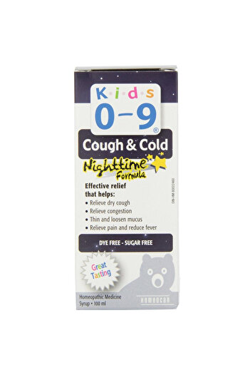 Homeocan and Cold Night Time formula Kids 0-9, 100 Ml