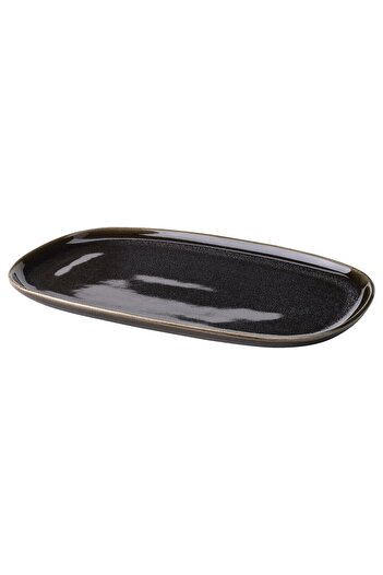 IKEA GLADELIG Plate, Dark Gray, ‎31 x 19 cm