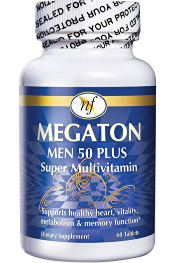 Natural Fervor Megaton 50+ Super Multivitamin for Men