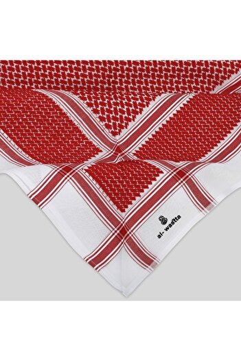 alwastta Men's red middle shemagh
