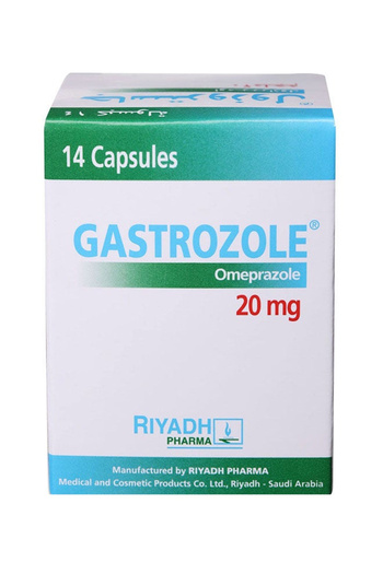 Amriya Pharm Ind Gastrazole Proton Pump Inhibitor, 20 mg, 14 Capsules