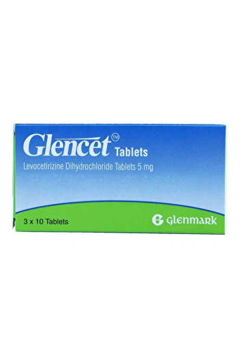 GLENMARK Glencet Antihistamine, 5 mg, 30 Tablets