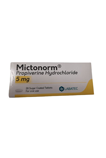 Labatec-Pharma Mictonorm Treat Overactive Bladder and Reduce Urinary Urgency, 5 Mg Tablets, 28'S
