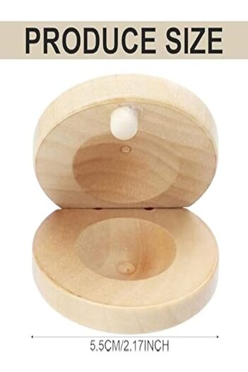 MegArya Wooden Castanets for Kids – Finger Rhythm Clappers
