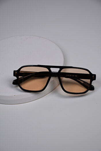 LOOKUP NEW Unisex Women Men Uv400 Protected Bone Drop Marginal Metal Detail Sunglasses