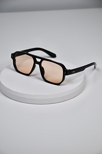 LOOKUP NEW Unisex Women Men Uv400 Protected Bone Drop Marginal Metal Detail Sunglasses