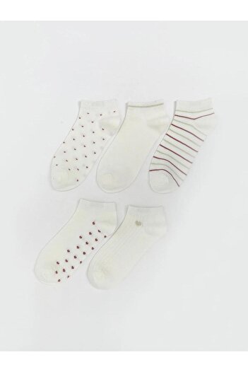 LC Waikiki Lcw Dream Patterned Women's Booties Socks 5-Piece (W5)