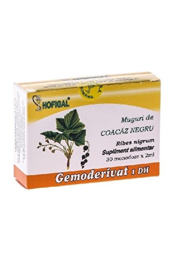 Hofigal Gemoderivat din Muguri de Cocaze Negru, 30 monodoze