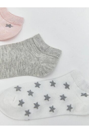 LC Waikiki Lcw Kids Patterned Girl's Booties Socks 5-Piece (W5)