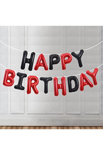 OEM Metallic Foil Balloon Set, Happy Birthday Pattern