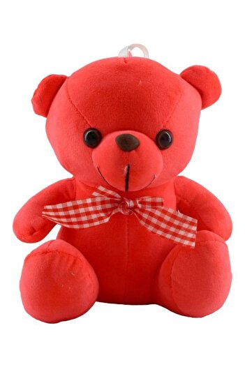 Toybox Non-Toxic Stuffed And Plush Soft Teddy Bear Red (24x19x14cm)