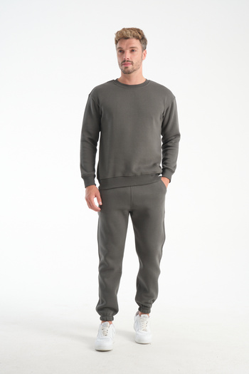 kaphone 10 Men's Pamulu 3 Thread Inside Fleece 0 Collar Tracksuit Set