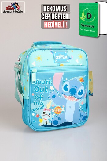 Stitch Dekomus Pocket Notebook with Gift "New Season Licensed" "Galaxy Pop Collection" Nutrition with Thermoses
