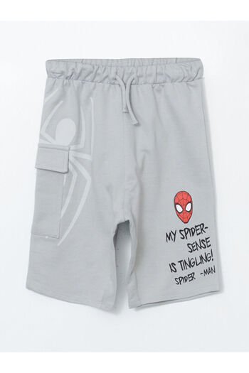 LC Waikiki Elastische Taille Spider-Man bedruckte Jungen Shorts